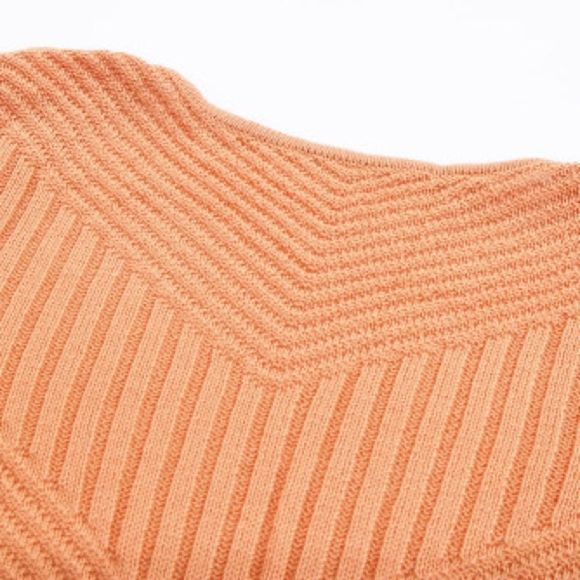 Boutique Brand Ribbed Open Front Knit Cardigan Orange 💗 - Picture 14 of 14